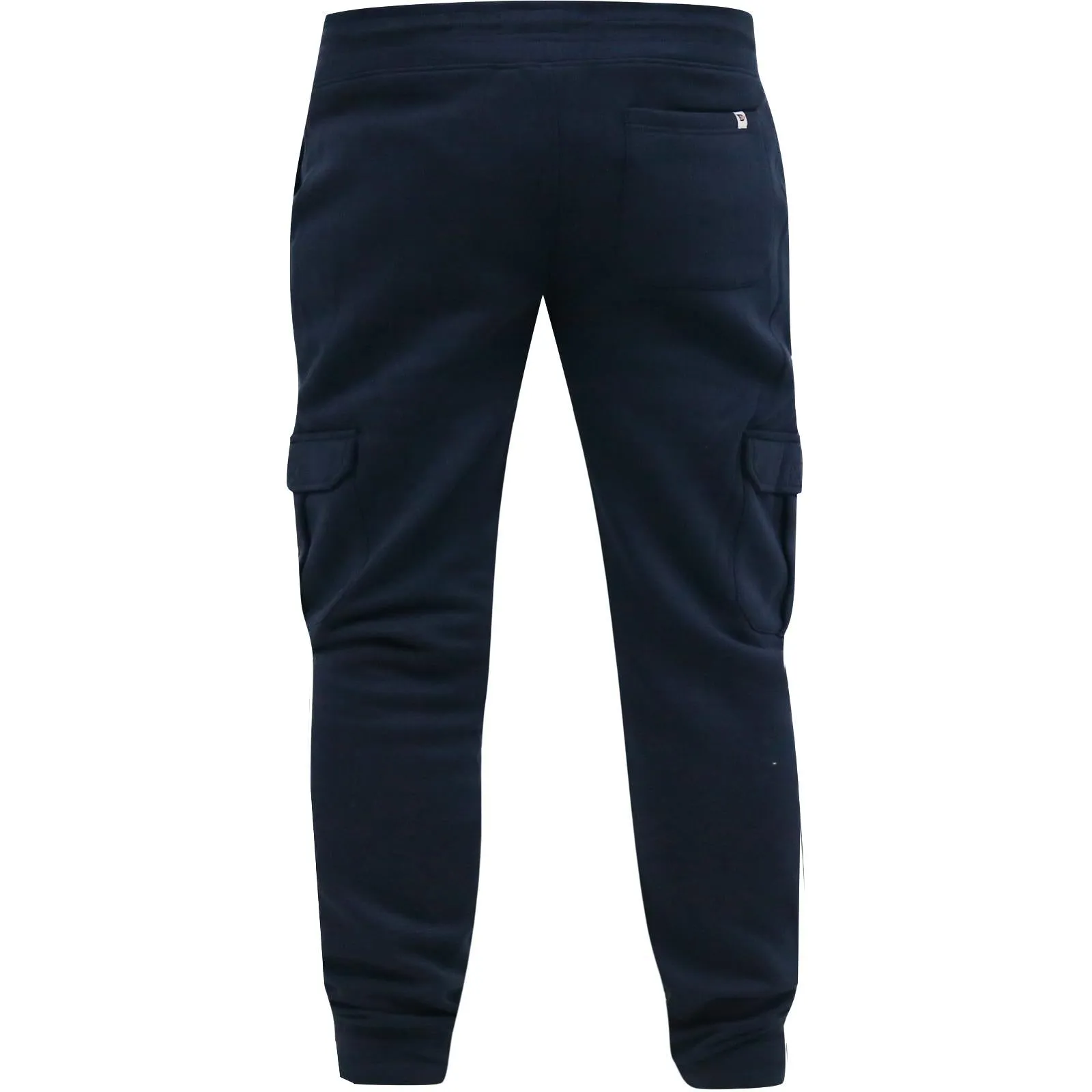 D555 Mens Tilden Big Tall Cargo Pocket Joggers - Navy - 5XL