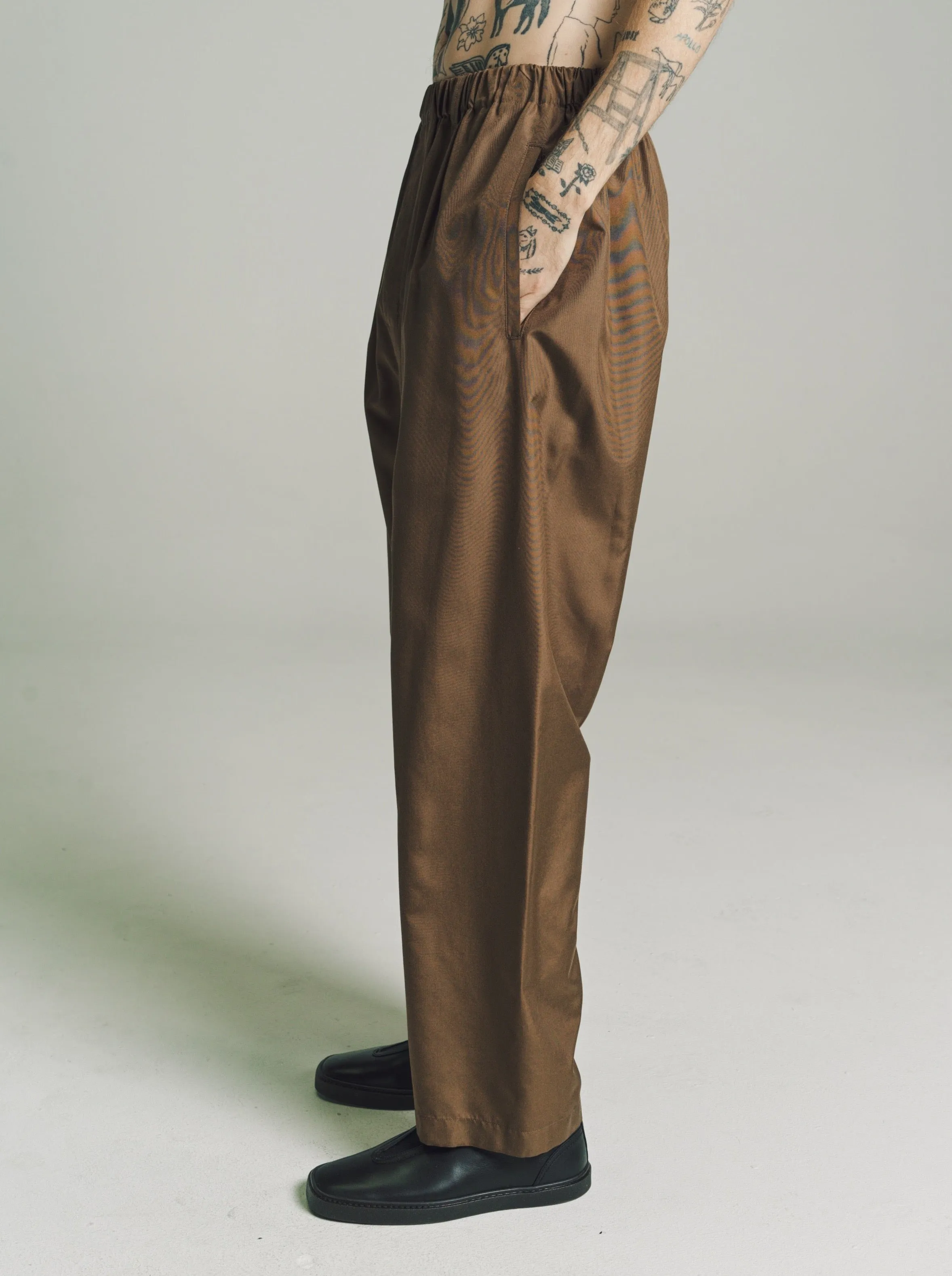 Dark Tobacco Relaxed Pants