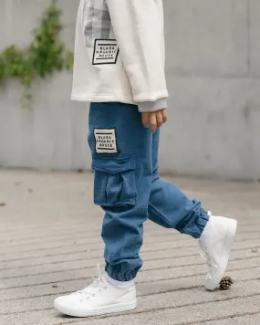 Denim Cargo Pants