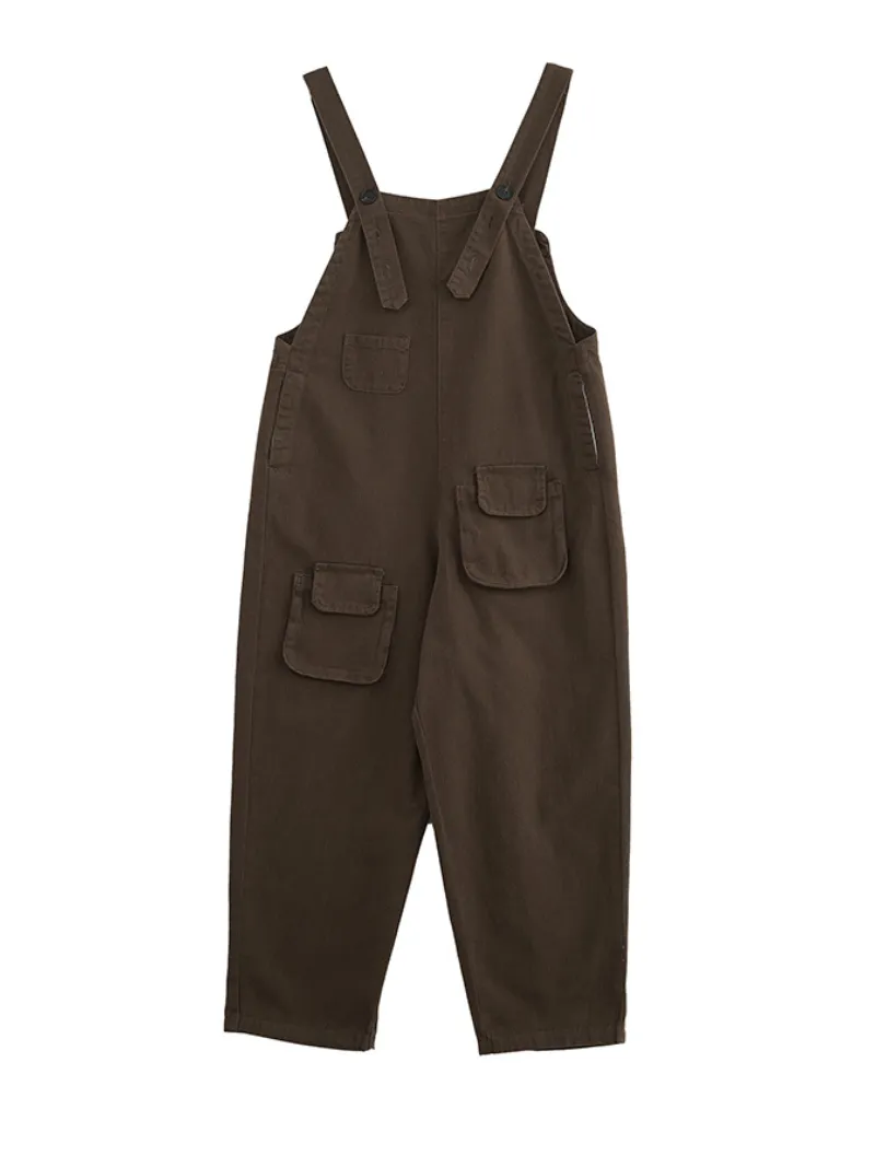 Denim Thin Large Size Loose Harem Dungarees Overalls