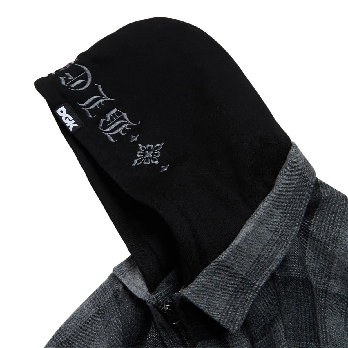 DGK Bliss Flannel Shacket Jacket - Charcoal