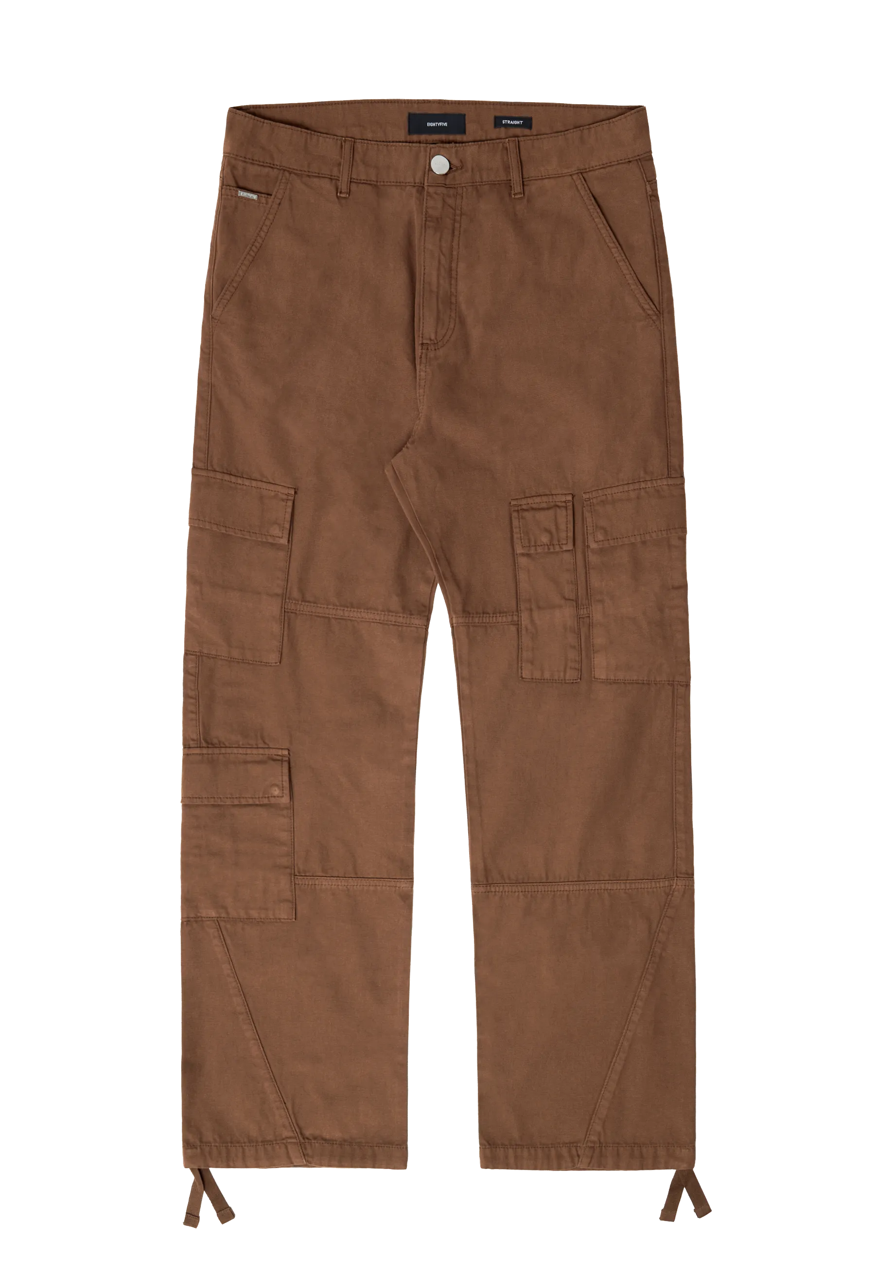 EightyFive Multi Pocket Cargo Pants Brown