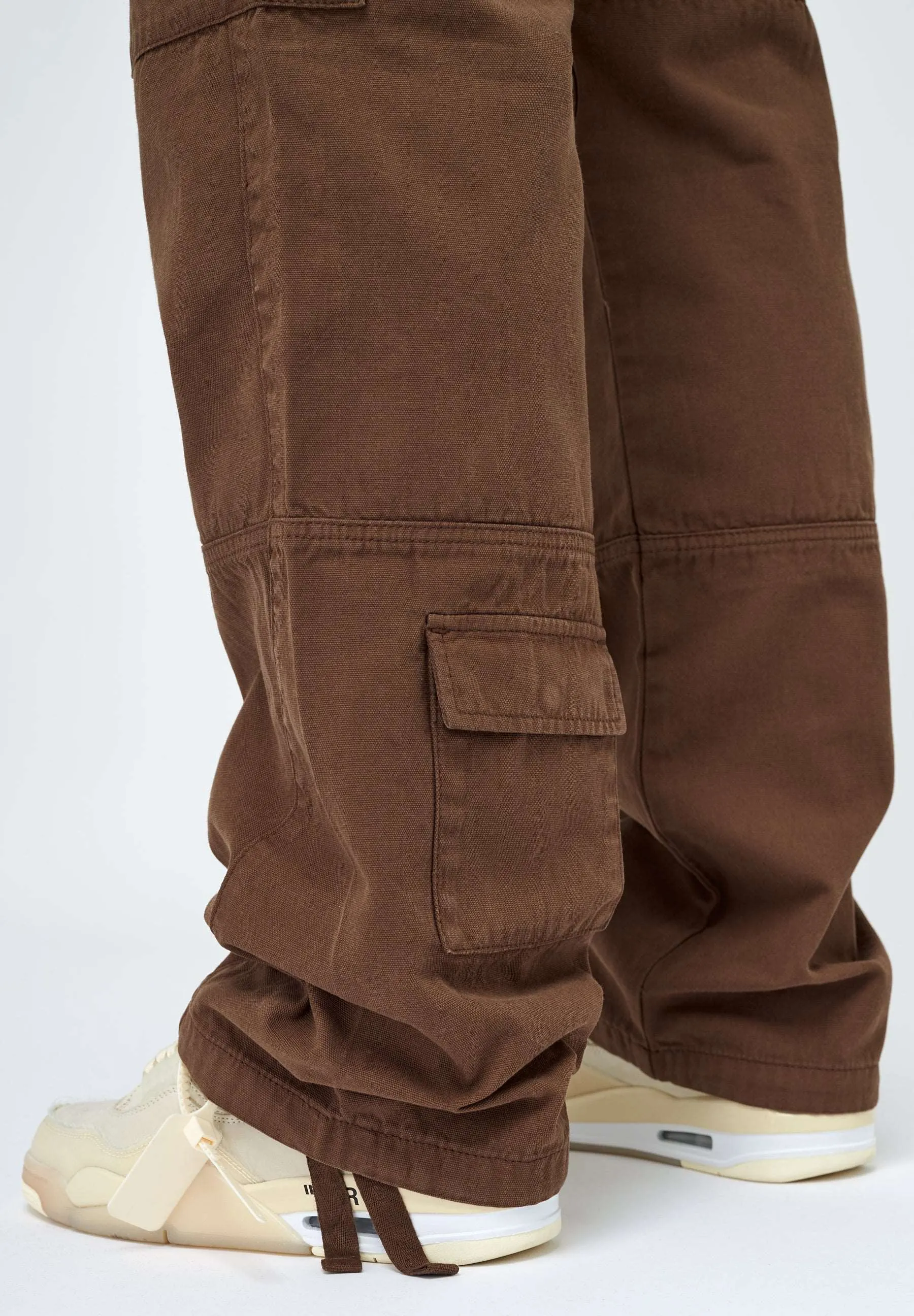 EightyFive Multi Pocket Cargo Pants Brown