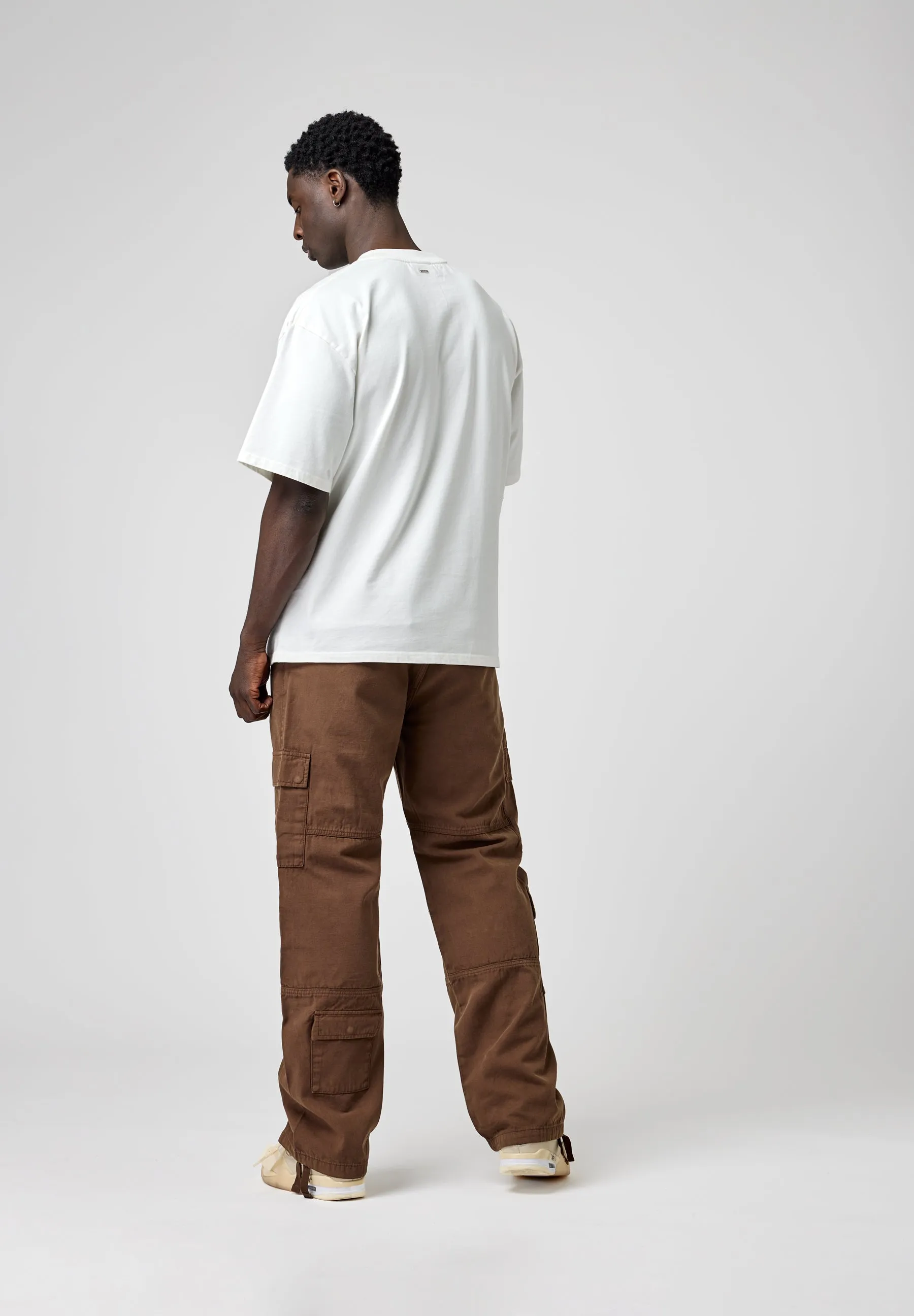 EightyFive Multi Pocket Cargo Pants Brown