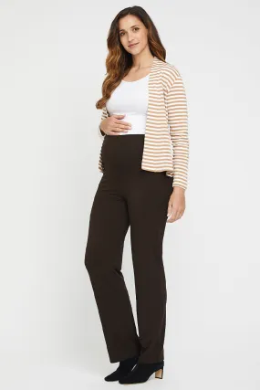 Essential Bamboo Maternity Pants - Chocolate