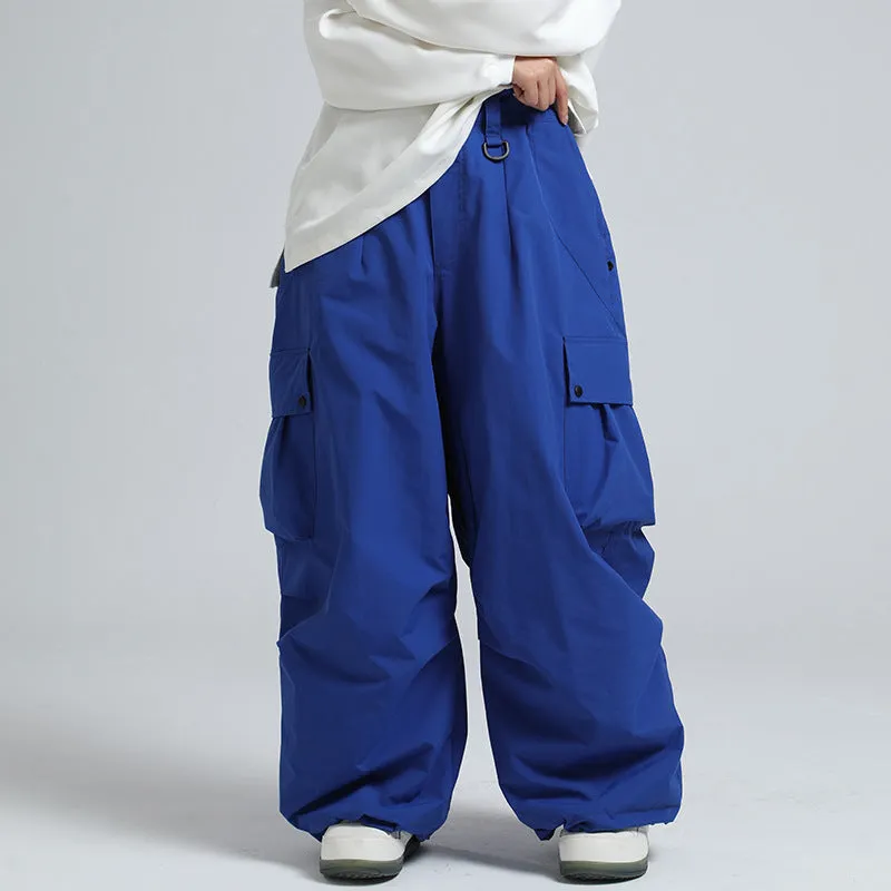 Fashion Cargo Baggy Snowboard Pants Waist Support Trousers for Winter