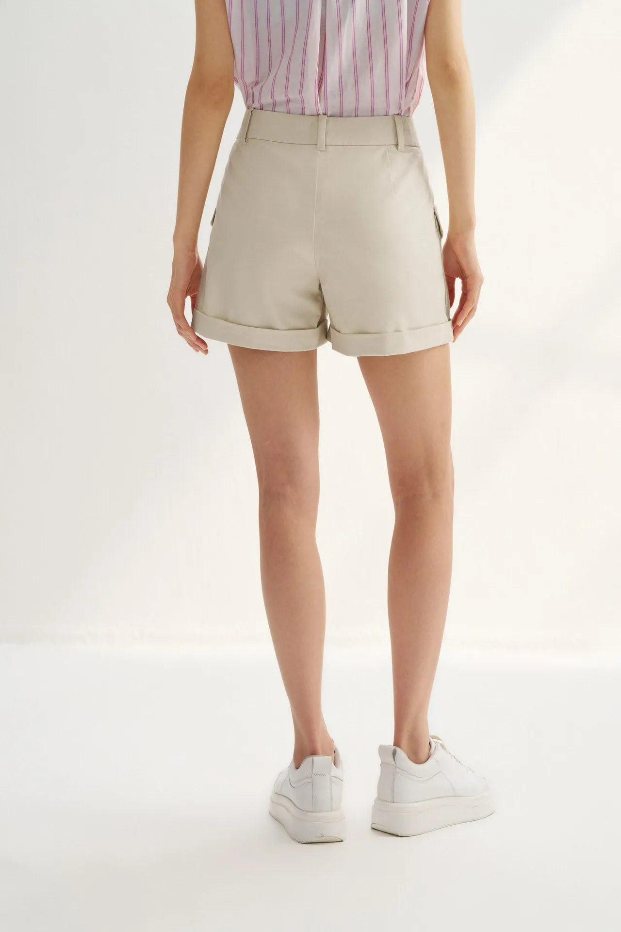 Flap Pocket Cargo Shorts