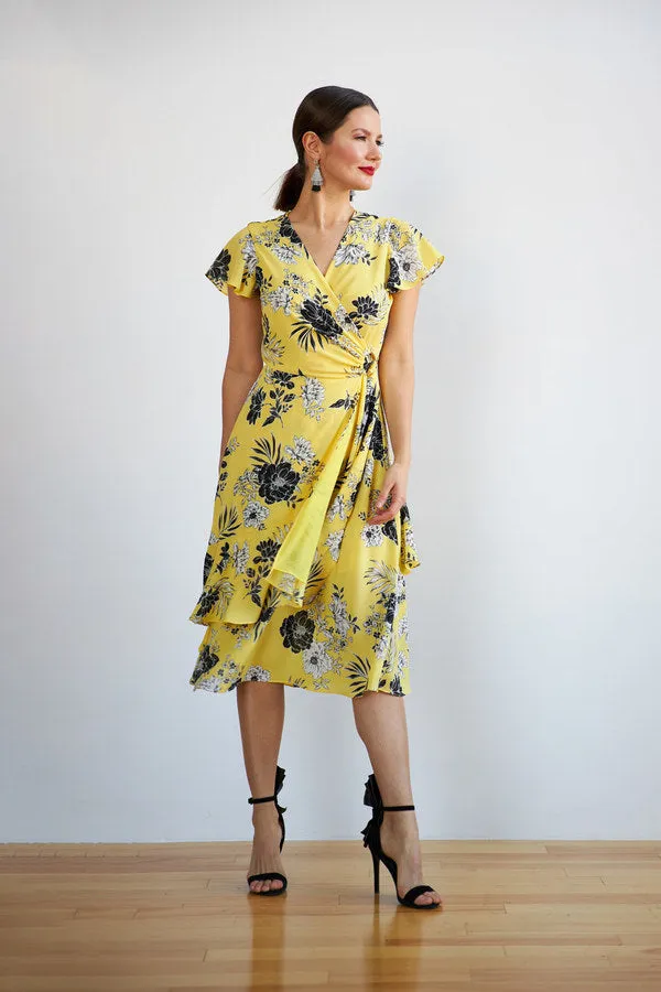 Floral Wrap Dress