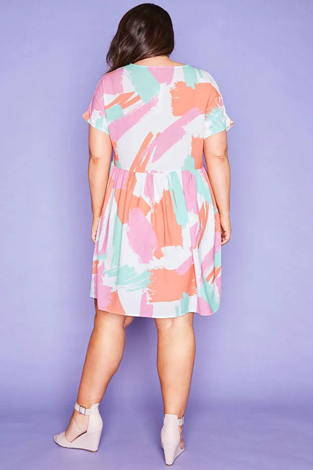 Freya Brushstrokes Dress