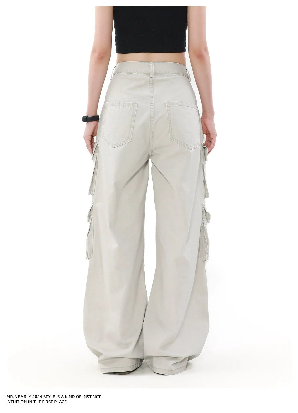 Functional Pocket Faded Cargo Pants