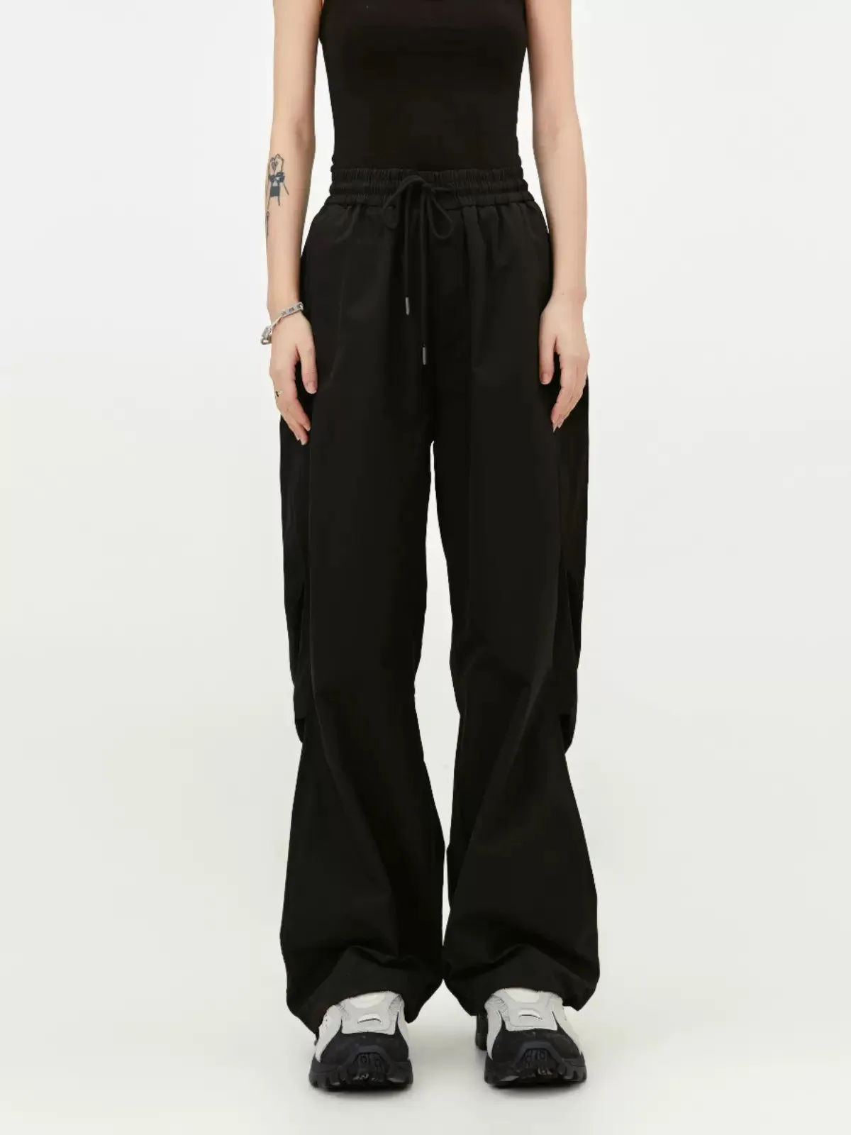 Gartered Straight Leg Cargo Pants