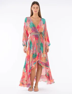 Gulmira Dress - Pink Abstract Jungle