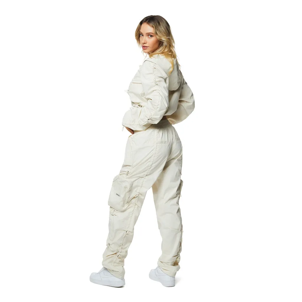 High Rise Multi Bungee Joggers - Oatmeal