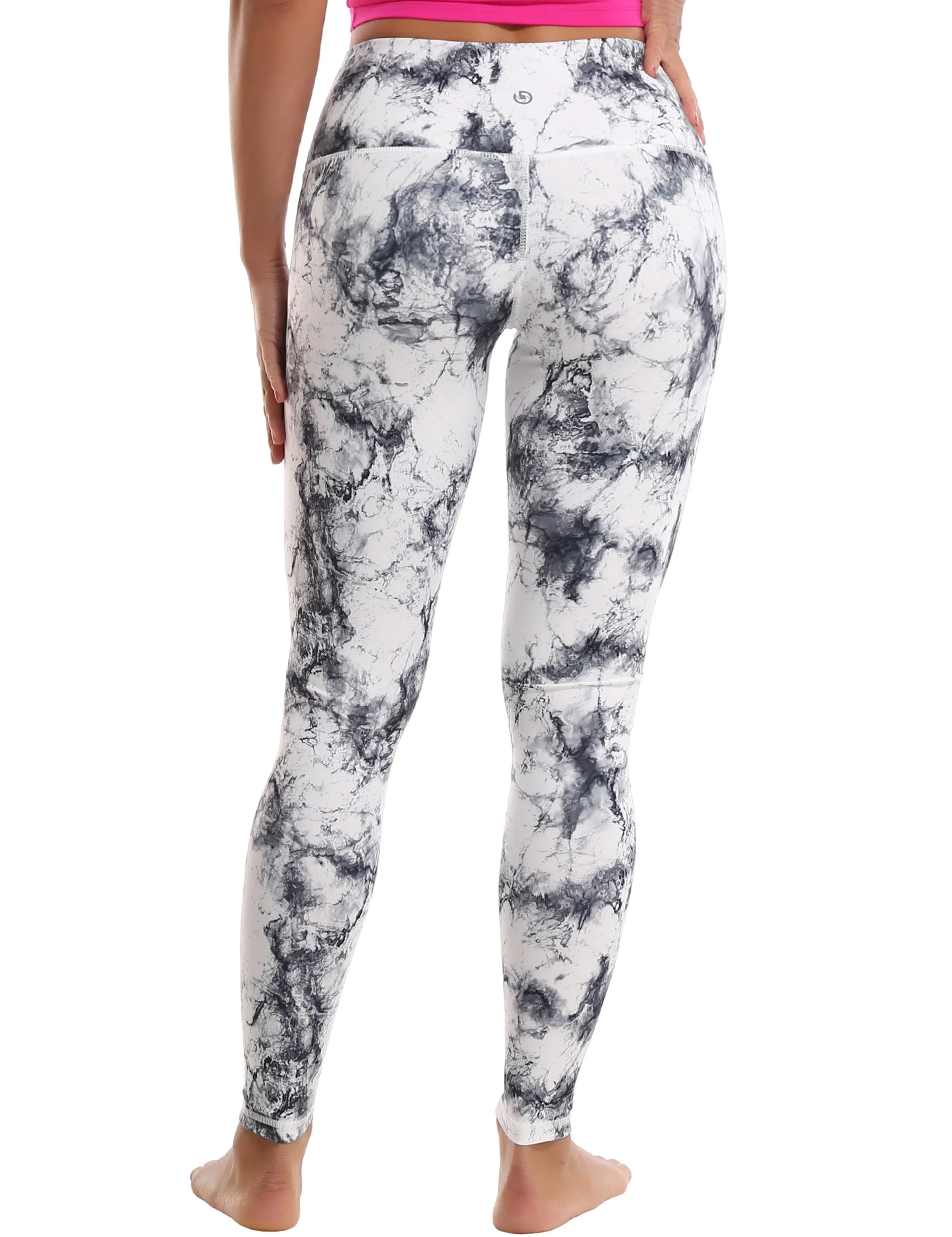 High Waist Running Pants arabescato ins_Running