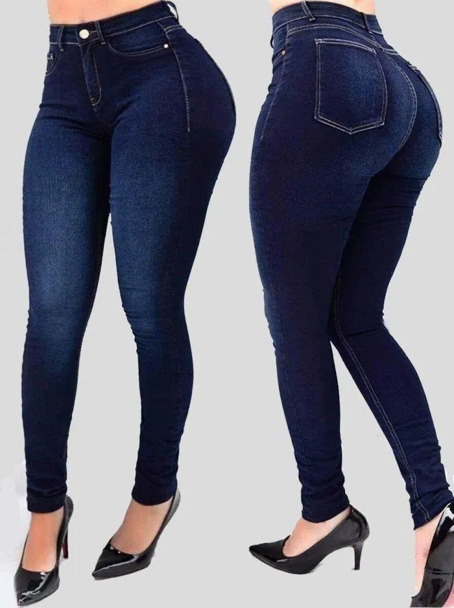 High Waist Stretch Slim Fit Skinny Pants