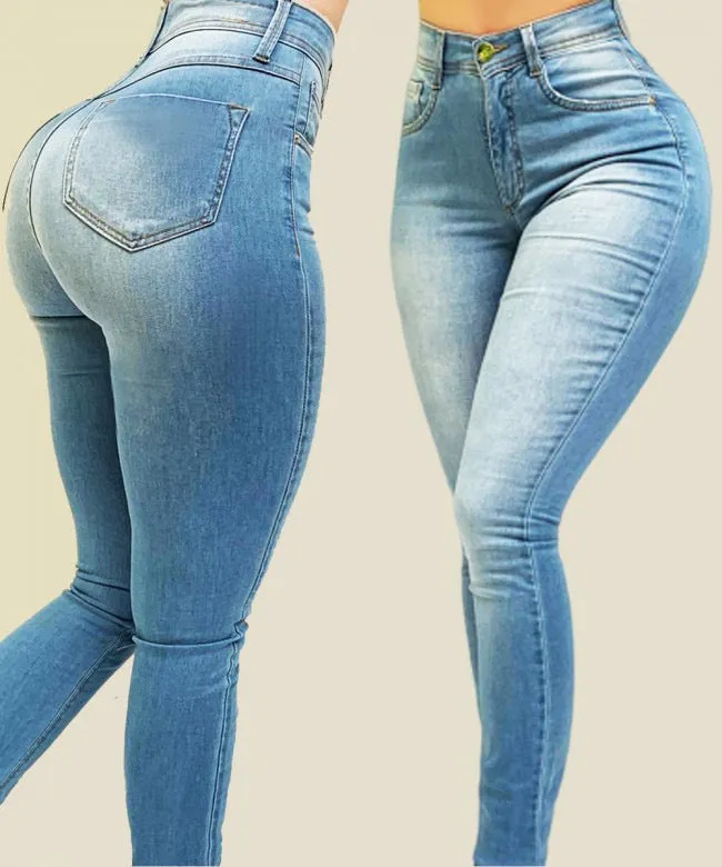 High Waist Stretch Slim Fit Skinny Pants