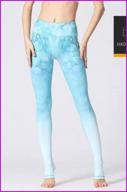 High Waist Yoga Leggings Tight Pants DE115