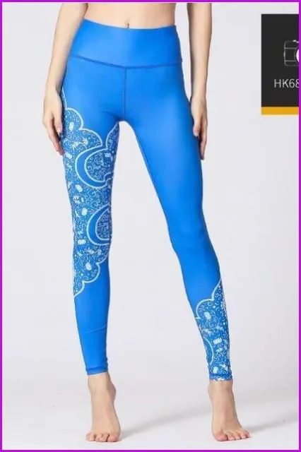 High Waist Yoga Leggings Tight Pants DE115