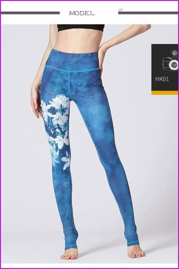 High Waist Yoga Leggings Tight Pants DE115