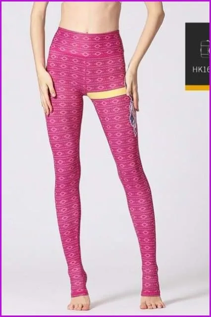 High Waist Yoga Leggings Tight Pants DE115