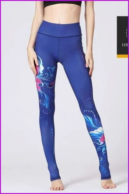 High Waist Yoga Leggings Tight Pants DE115