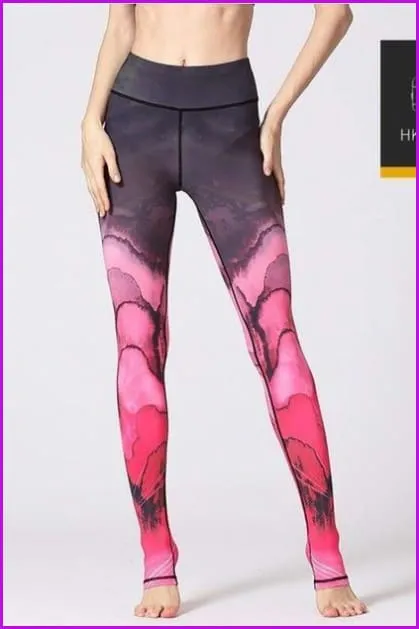 High Waist Yoga Leggings Tight Pants DE115