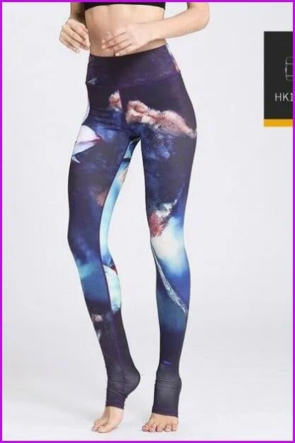 High Waist Yoga Leggings Tight Pants DE115