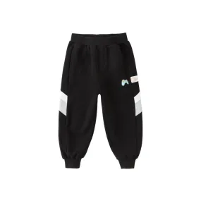 Hot Hobbies Boy Side-clock Black Track Pants