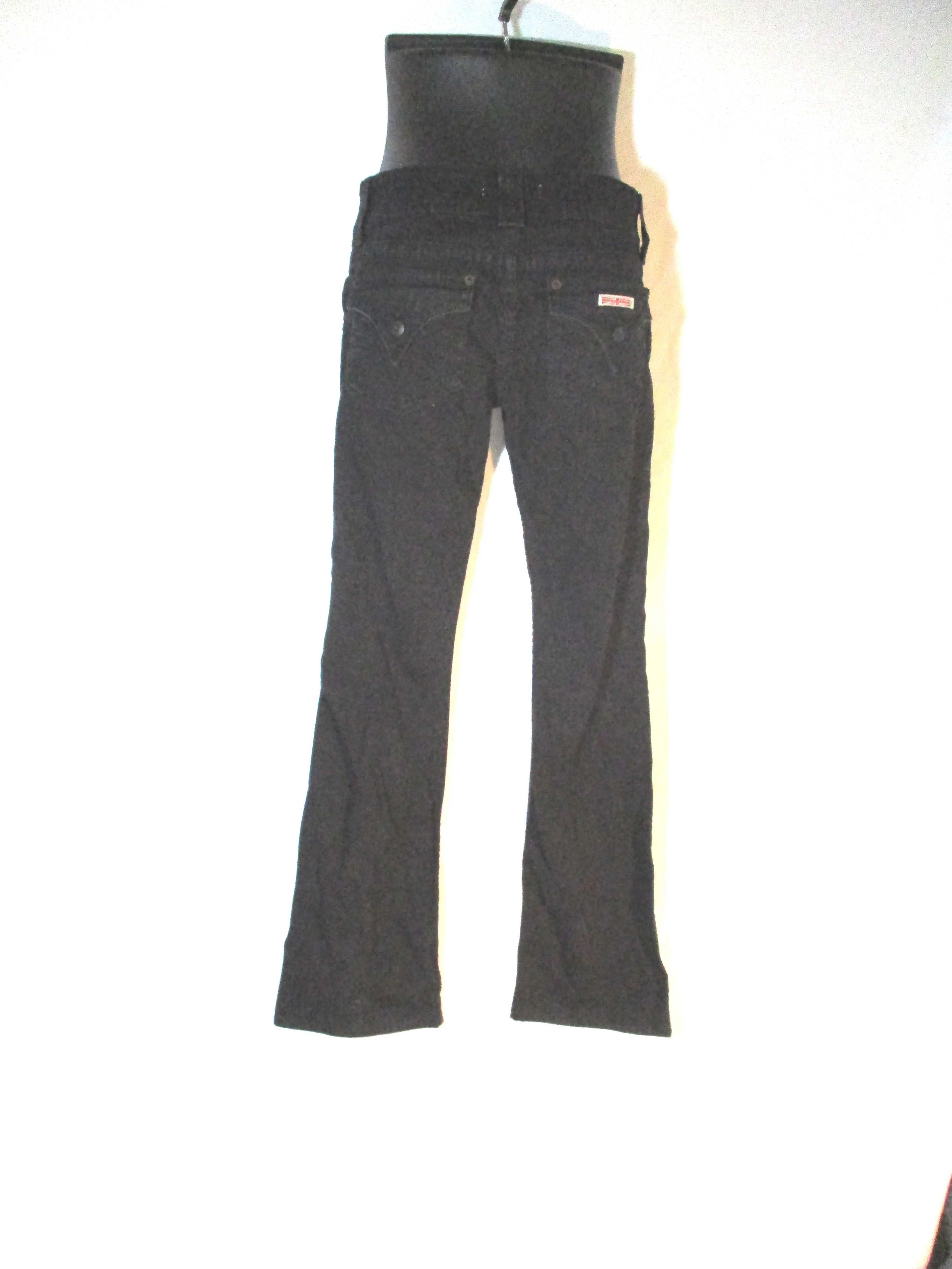 HUDSON Denim JEANS PANTS Trousers BLACK 26 Mid-Rise Dungarees Womens