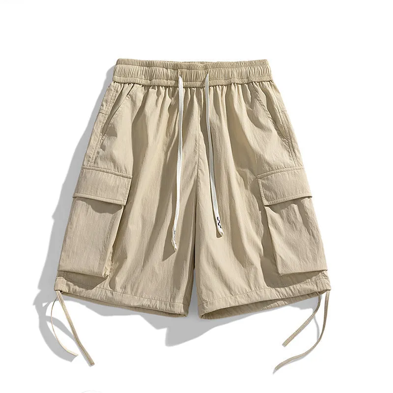 ICE SILK QUICK DRYINGT RIBBON WORKWEAR CARGO SHORT