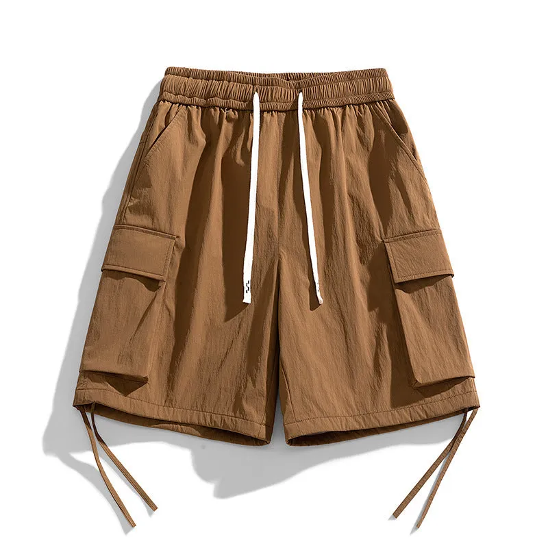 ICE SILK QUICK DRYINGT RIBBON WORKWEAR CARGO SHORT