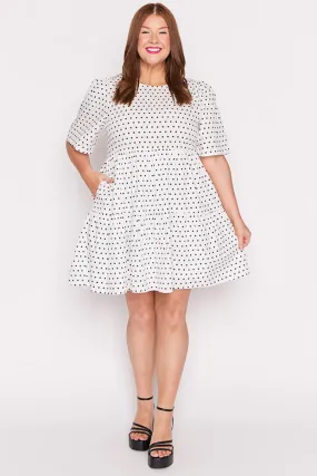 Isadora White Spot Dress