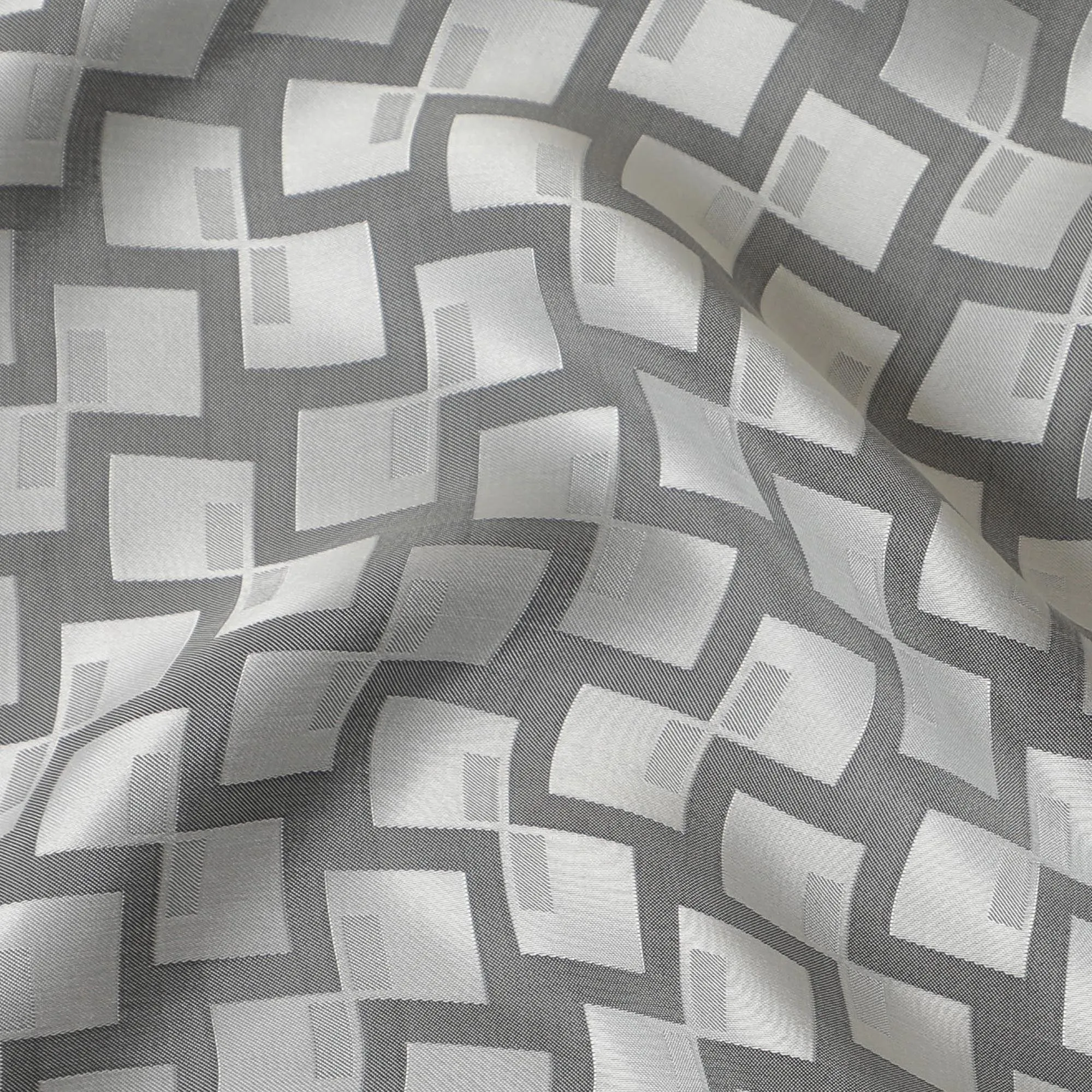 Ivory 100% biodegradable cupro fabric with same tone jacquard in self design-D13958