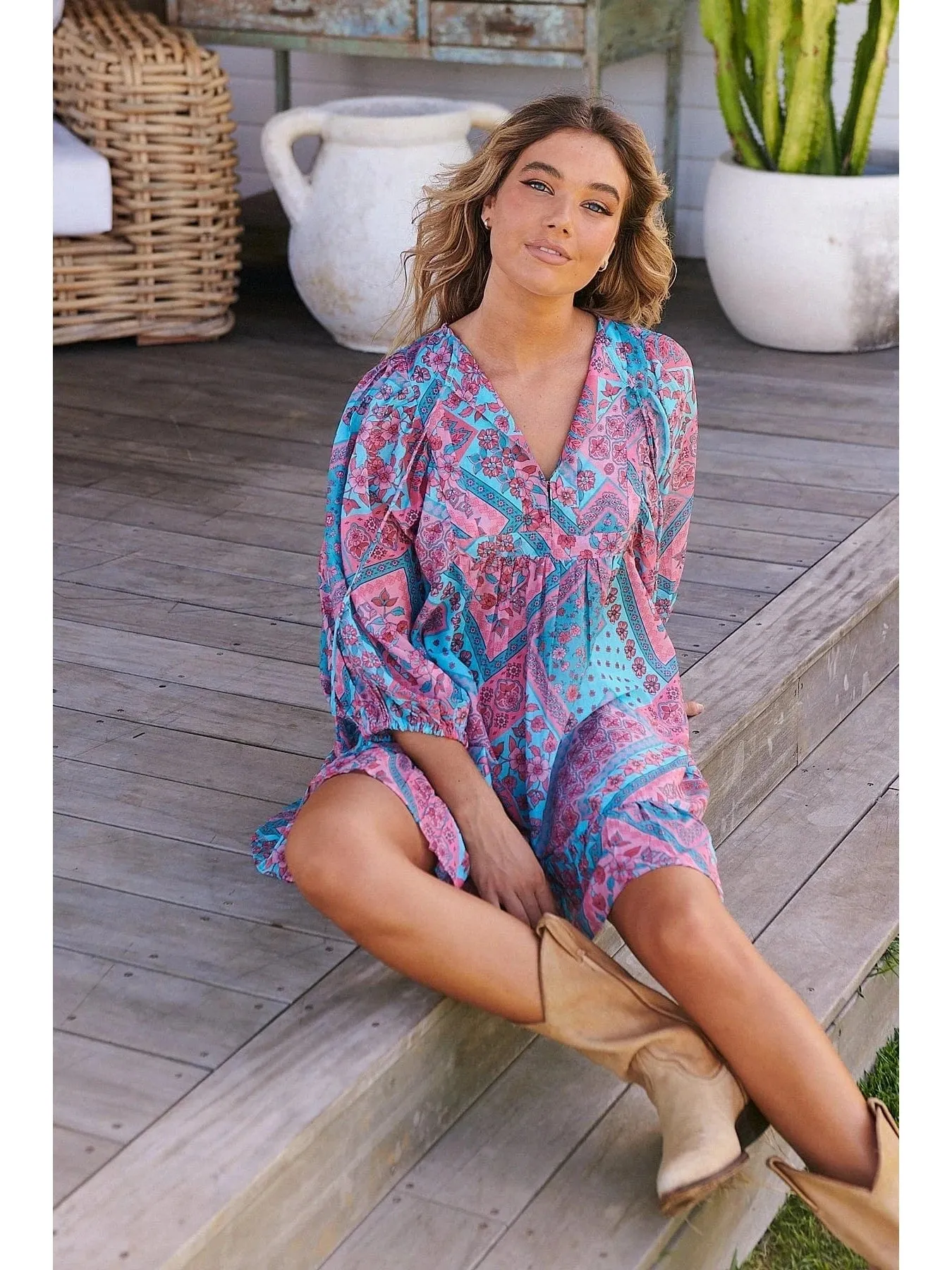 JAASE Luana Print Zarina Mini Dress