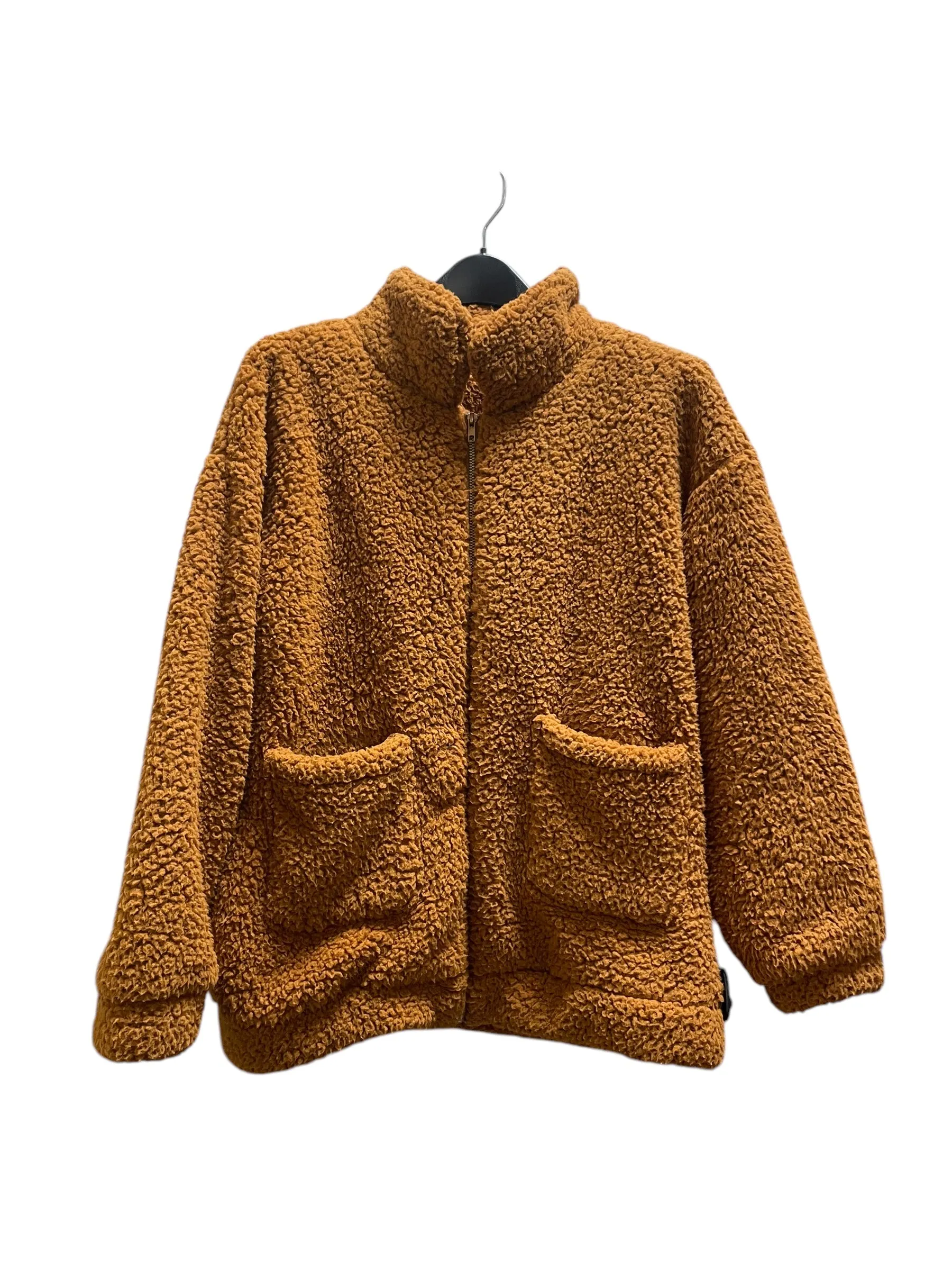 Jacket Fleece By Zaful In Brown, Size: S