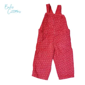 Jardinera Babycottons Overall Niña Stella Fucsia