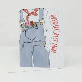 Jill   Jack Plantable Greeting Card - Overall Best Mom