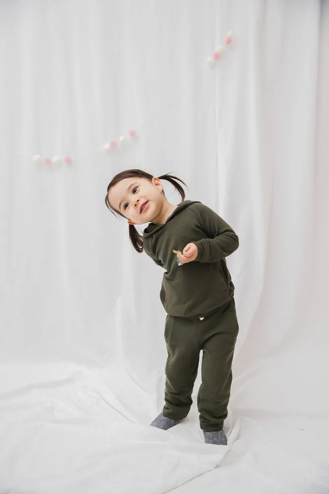 Khaki Bengdi Hoodie & Pants Set