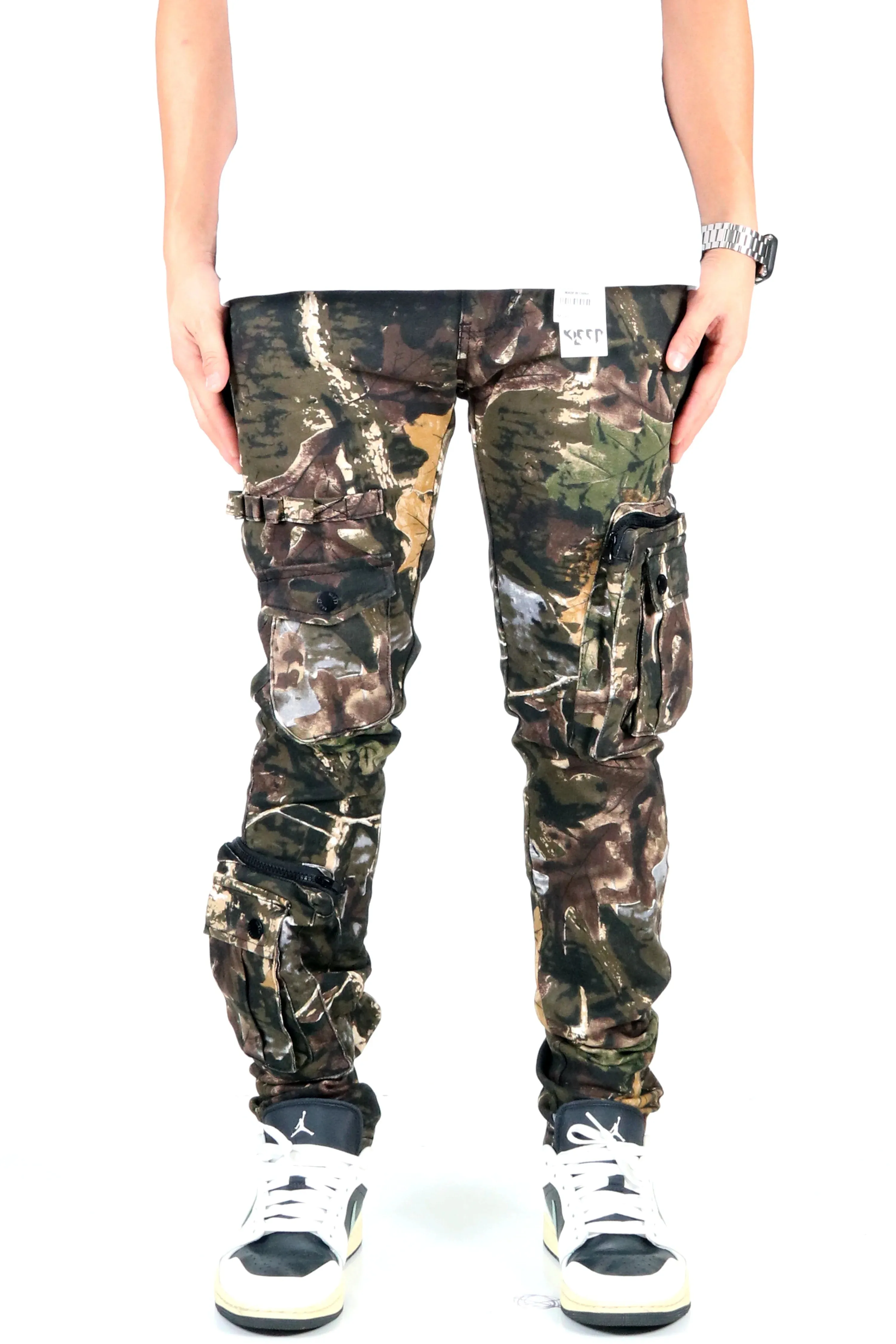 KLEEP Premium Twill Forest Camo Pattern Cargo Pants