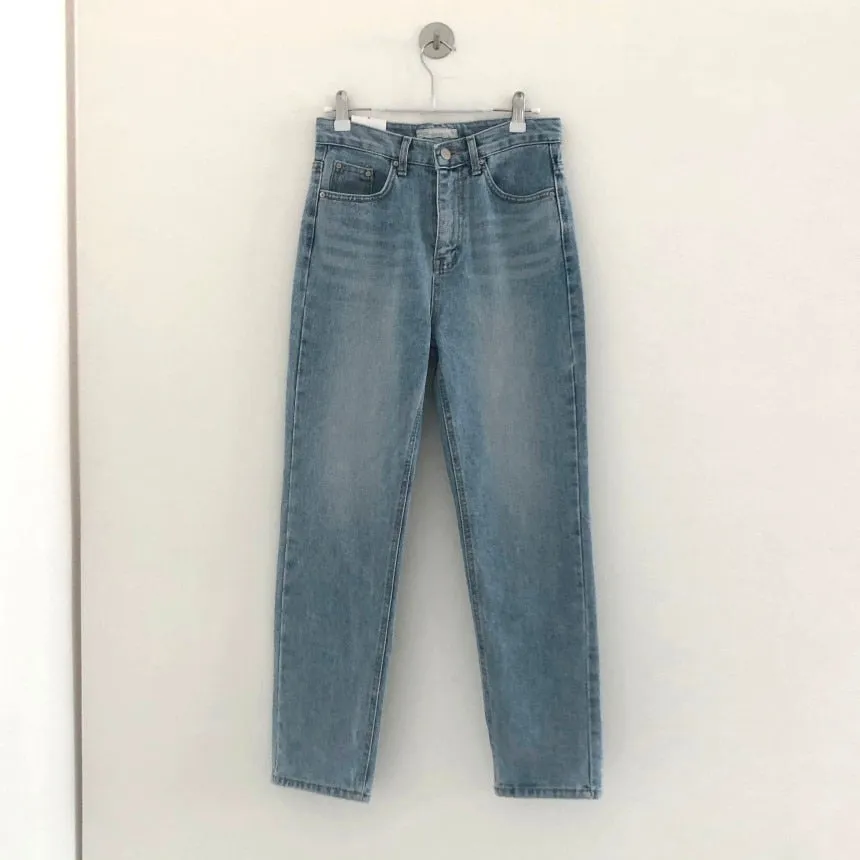 [Korean Style] Grande High Waist Straight Jeans