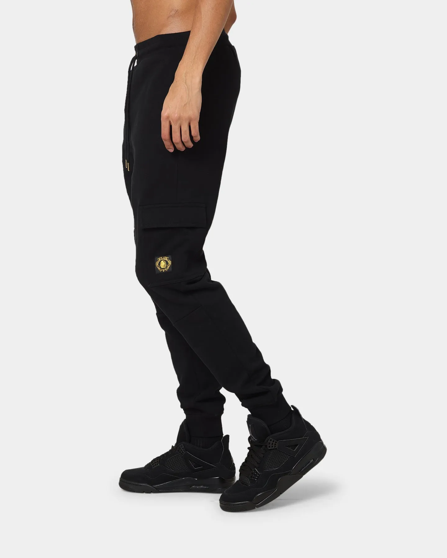 Last Kings Cargo Track Pants Black