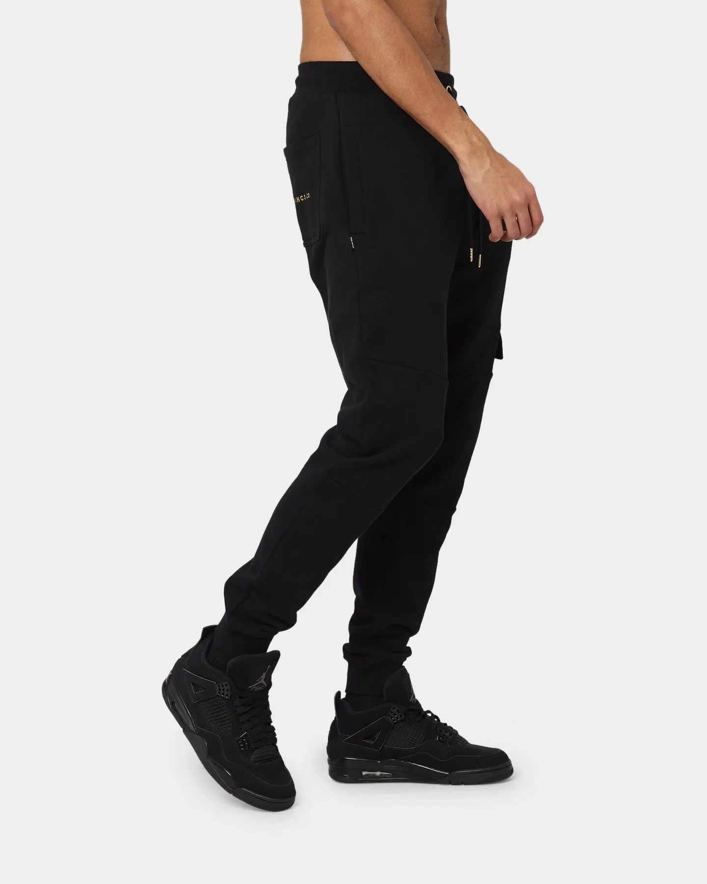 Last Kings Cargo Track Pants Black