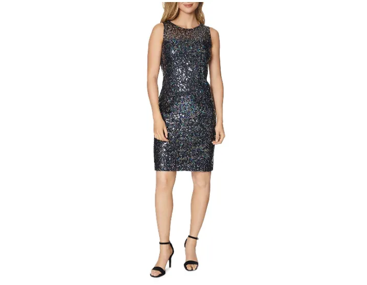 LAUNDRY By Shelli Segal Women's Sequined Sheath Dress