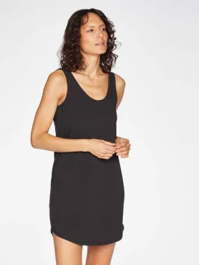 Leah GOTS Organic Cotton Essential Slip Dress - Black