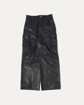 Leather Cargo Pants