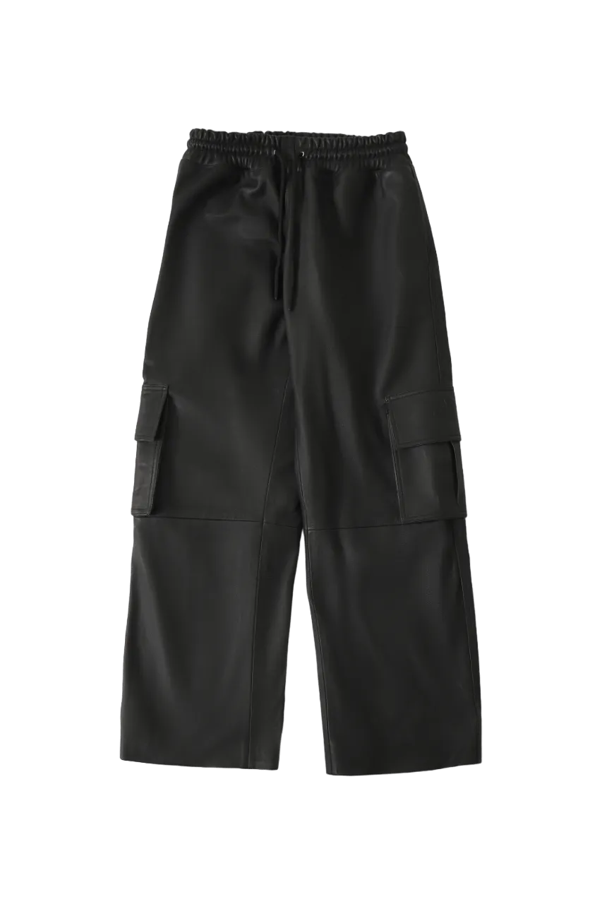 leather cargo pants