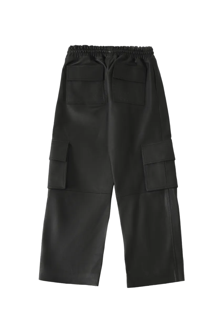 leather cargo pants