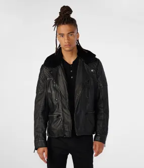 Leo Moto Jacket With Shearling