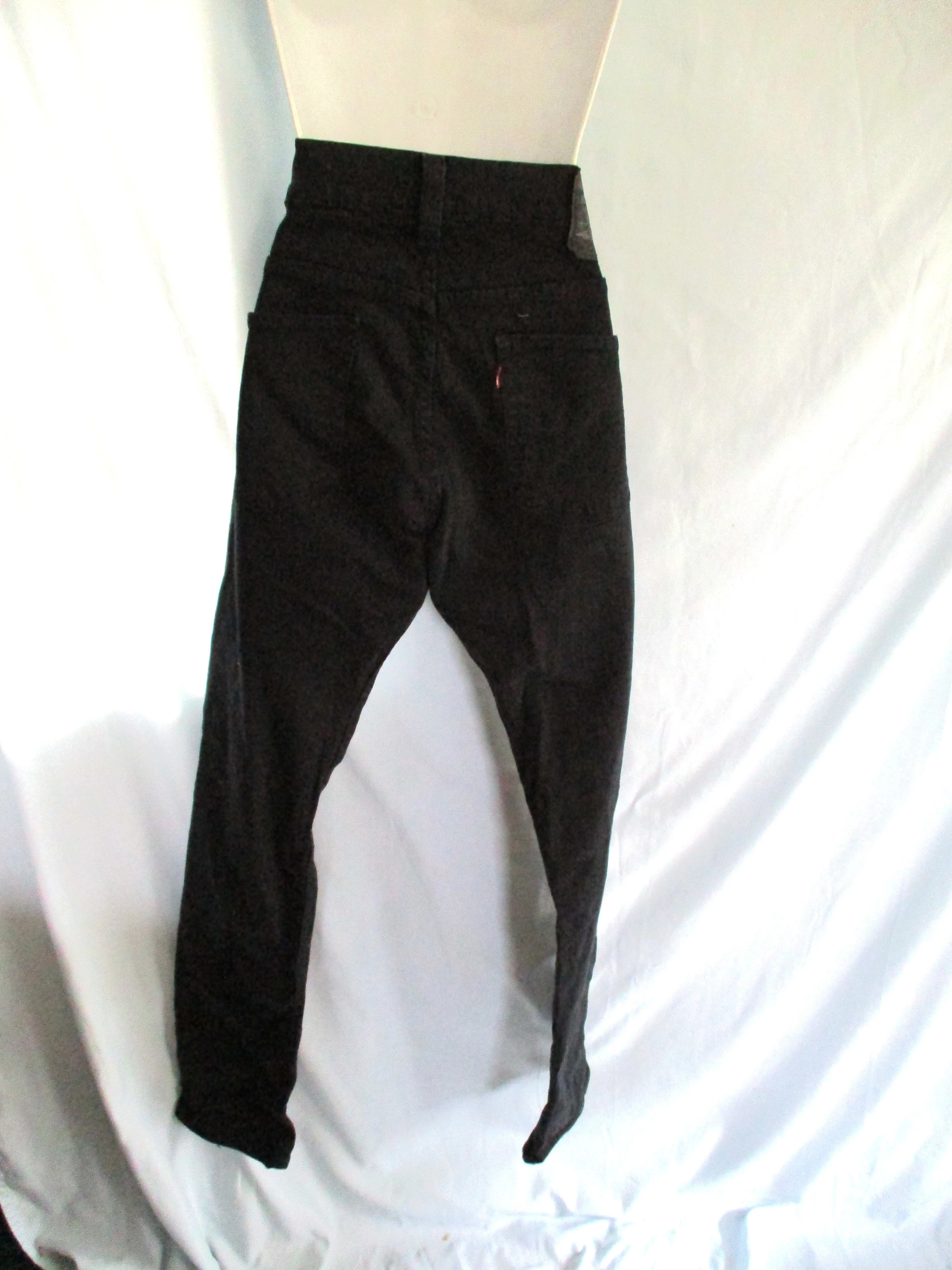 LEVI'S 511 SKINNY JEANS Denim PANTS 30X32 BLACK Dungarees Rugged