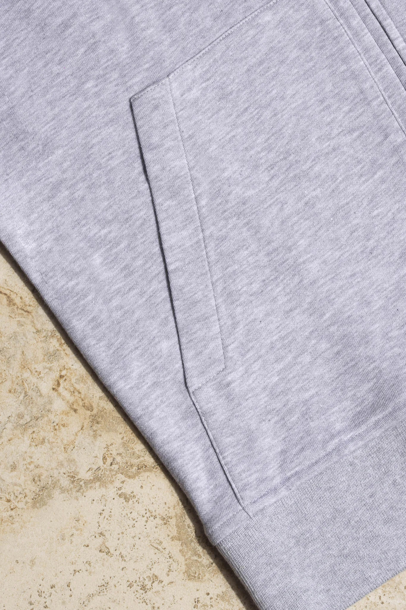 Light Grey Leisure Zip Hoodie - Made in Italy